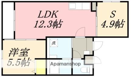 シュ・ノアール（Ｓｈｕ　Ｎｏｉｒ） 402｜北海道函館市宝来町(賃貸マンション1SLDK・4階・50.45㎡)の写真 その2