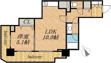 ＰＲＩＭＥ　ＵＲＢＡＮ札幌　ＲＩＶＥＲ　ＦＲＯＮＴ 01508｜北海道札幌市中央区南九条西１丁目(賃貸マンション1LDK・15階・40.29㎡)の写真 その2