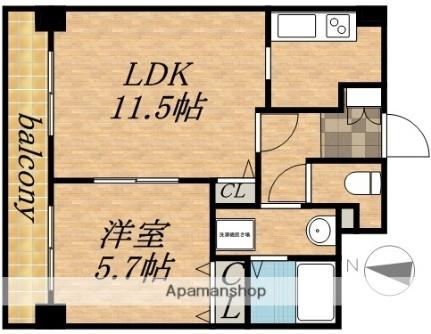 ティアラタワー中島倶楽部 211｜北海道札幌市中央区南八条西４丁目(賃貸マンション1LDK・2階・39.94㎡)の写真 その2