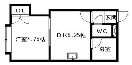 ＮＯＲＴＨ・ＶＩＬＬＡ桑園（ノースヴィラ桑園） 301｜北海道札幌市中央区北十三条西１５丁目(賃貸アパート1DK・3階・22.68㎡)の写真 その2