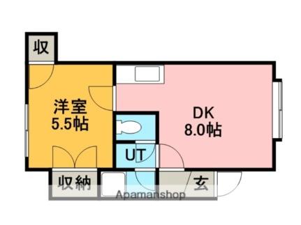 北海道札幌市手稲区稲穂一条２丁目(賃貸アパート1DK・2階・29.00㎡)の写真 その2