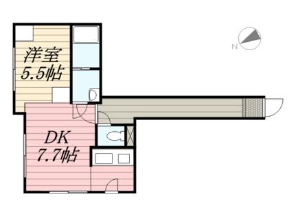 ルナクレシエンテ琴似 205｜北海道札幌市西区二十四軒四条４丁目(賃貸マンション1LDK・2階・39.89㎡)の写真 その2