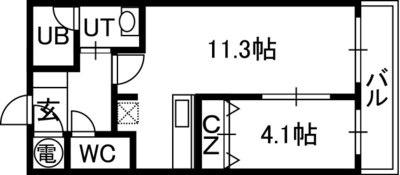 アルファタワー札幌南4条 01407｜北海道札幌市中央区南四条東３丁目(賃貸マンション1LDK・14階・37.57㎡)の写真 その2