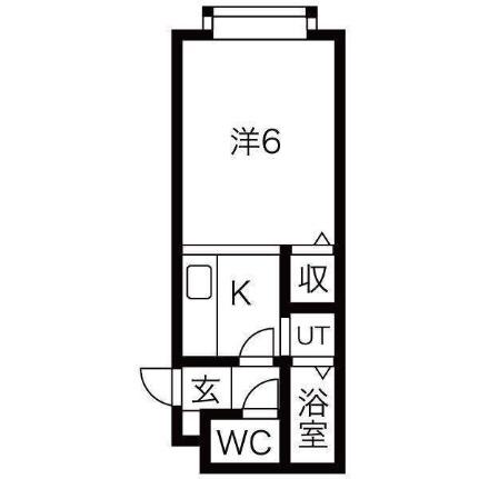 ドミール発寒 101｜北海道札幌市西区発寒一条２丁目(賃貸アパート1K・2階・20.40㎡)の写真 その2