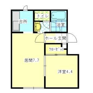 グランディア・ＨＩＲＯ B8｜北海道札幌市手稲区前田七条１４丁目(賃貸アパート1LDK・2階・30.78㎡)の写真 その2