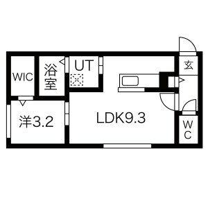 Ｈａｒｎｅｓｓ南6条（ハーネスミナミ6ジョウ） 202｜北海道札幌市中央区南六条西１５丁目(賃貸マンション1LDK・2階・30.02㎡)の写真 その2