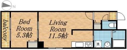 ＦＡＣＥ 201｜北海道札幌市中央区南五条西１丁目(賃貸マンション1LDK・2階・37.24㎡)の写真 その2