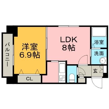 レジディア桑園 803｜北海道札幌市中央区北五条西１５丁目(賃貸マンション1DK・8階・32.18㎡)の写真 その2