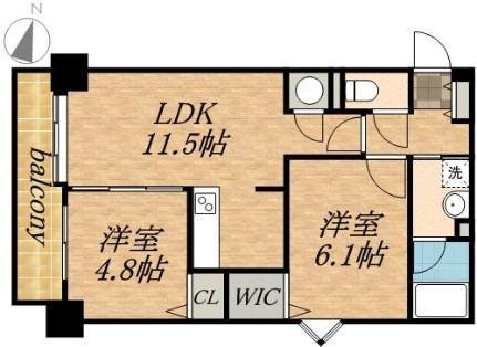 ＰＲＩＭＥ　ＵＲＢＡＮ北3条通 01403｜北海道札幌市中央区北三条東２丁目(賃貸マンション2LDK・14階・51.00㎡)の写真 その2