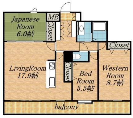 ＰＲＩＭＥ　ＵＲＢＡＮ円山北四条 00502｜北海道札幌市中央区北四条西２０丁目(賃貸マンション3LDK・5階・85.78㎡)の写真 その2