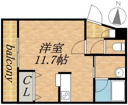 フィオーレクレッシェレ 407｜北海道札幌市中央区南八条西１０丁目(賃貸マンション1K・4階・29.19㎡)の写真 その2