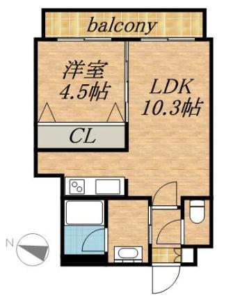 レジディア南一条イースト 1004｜北海道札幌市中央区南一条東６丁目(賃貸マンション1LDK・10階・35.15㎡)の写真 その2