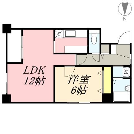 ＮＯＲＴＨＥＲＮ　ＨＩＬＬＳ　南6条 508｜北海道札幌市中央区南六条西１３丁目(賃貸マンション1LDK・5階・36.05㎡)の写真 その2