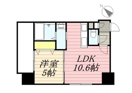 エクレール 507｜北海道札幌市中央区南一条西１７丁目(賃貸マンション1LDK・5階・35.39㎡)の写真 その2