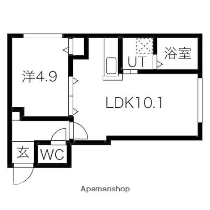 ＲＪ　Ｎｏｒｔｈ23 303 ｜ 北海道札幌市北区北二十三条西２丁目（賃貸マンション1LDK・3階・34.17㎡） その2