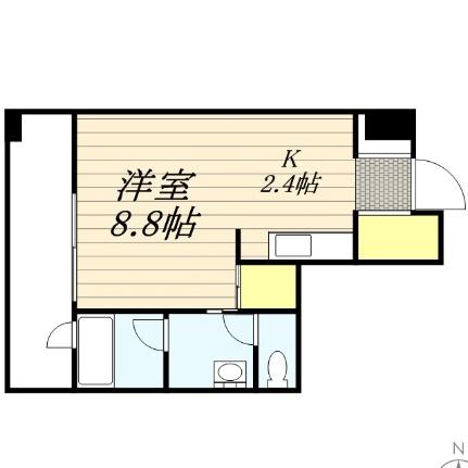 ラフィネタワー札幌南3条 0704｜北海道札幌市中央区南三条東３丁目(賃貸マンション1K・7階・30.02㎡)の写真 その2