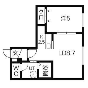 リージェントＳ札幌 401｜北海道札幌市東区北八条東１丁目(賃貸マンション1LDK・4階・33.90㎡)の写真 その2