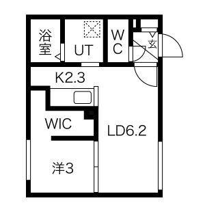 ＭＯＤＥＲＮＯ　Ｎ3 205｜北海道札幌市中央区北三条東５丁目(賃貸マンション1LDK・2階・28.90㎡)の写真 その2