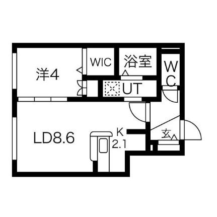 プルミエールメゾン琴似 401｜北海道札幌市西区琴似一条５丁目(賃貸マンション1LDK・4階・34.81㎡)の写真 その2