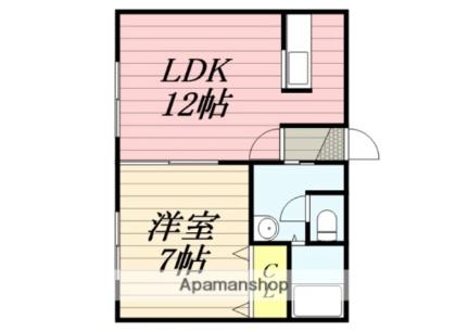 フロンティア57 302｜北海道札幌市豊平区月寒東五条７丁目(賃貸アパート1LDK・3階・37.95㎡)の写真 その2