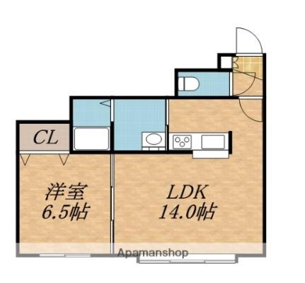 北海道札幌市中央区南六条西２２丁目(賃貸アパート1LDK・2階・39.42㎡)の写真 その2