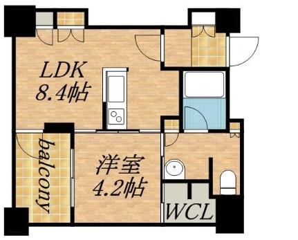 プライムメゾン鴨々川 1002｜北海道札幌市中央区南七条西１丁目(賃貸マンション1LDK・10階・35.97㎡)の写真 その2