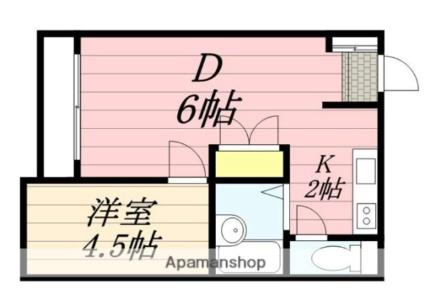 北海道札幌市東区北十六条東１０丁目(賃貸マンション1DK・3階・25.57㎡)の写真 その2