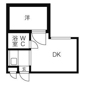 ドレスデン 102｜北海道札幌市東区北十八条東６丁目(賃貸マンション1DK・1階・22.45㎡)の写真 その2