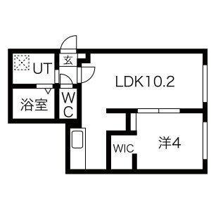 ディモーラＮ12 403｜北海道札幌市東区北十二条東２丁目(賃貸マンション1LDK・4階・33.00㎡)の写真 その2