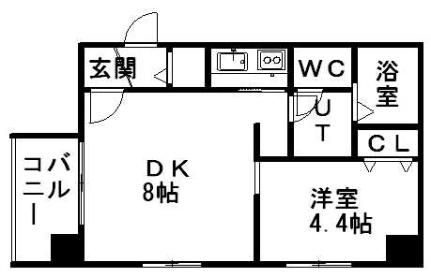 札幌レジデンス知事公館 1002｜北海道札幌市中央区北一条西１６丁目(賃貸マンション1LDK・10階・30.80㎡)の写真 その2