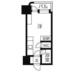 アン・セリジェ弐番館 926｜北海道札幌市中央区南八条西６丁目(賃貸マンション1K・9階・18.45㎡)の写真 その2