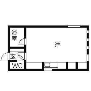 フォルミカ A3k｜北海道札幌市中央区南十一条西１３丁目(賃貸マンション1R・3階・29.70㎡)の写真 その2