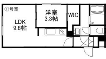 Ｃｉｅｎａ 101｜北海道札幌市中央区南十二条西９丁目(賃貸マンション1LDK・1階・32.57㎡)の写真 その2