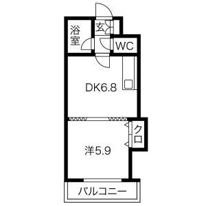 ハイツベールシバ 202｜北海道札幌市中央区北二条西２４丁目(賃貸マンション1LDK・2階・29.04㎡)の写真 その2