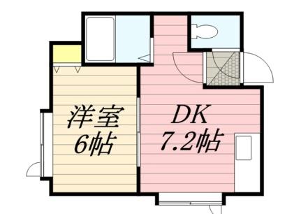 エミネンス北大西 201｜北海道札幌市中央区北十七条西１５丁目(賃貸アパート1DK・2階・23.31㎡)の写真 その2