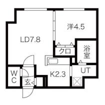 ブランシャールパークフォレスト 503 ｜ 北海道札幌市中央区南十条西６丁目（賃貸マンション1LDK・5階・34.33㎡） その2