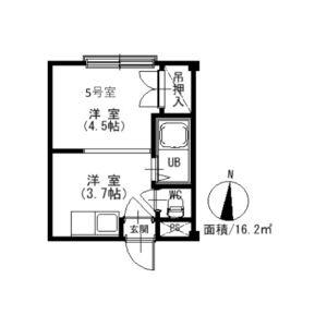 ロイヤルパーク8・12 405｜北海道札幌市中央区南七条西１２丁目(賃貸マンション1DK・4階・16.20㎡)の写真 その2