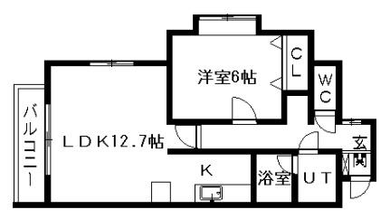 シャトー24 301｜北海道札幌市中央区南二十四条西１４丁目(賃貸マンション1LDK・3階・46.53㎡)の写真 その2