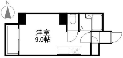 ｅーハウス 603｜北海道札幌市中央区北四条西２５丁目(賃貸マンション1R・6階・17.52㎡)の写真 その2