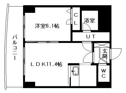 ＨＹＤＥ　ＰＡＲＫ 00703｜北海道札幌市中央区南六条西９丁目(賃貸マンション1LDK・7階・36.23㎡)の写真 その2