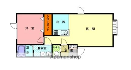 レパード106 ｜北海道旭川市豊岡十条６丁目(賃貸アパート1LDK・1階・45.76㎡)の写真 その2