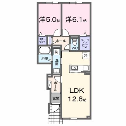 グラスティラ 102｜北海道名寄市西十一条南１丁目(賃貸アパート2LDK・1階・55.57㎡)の写真 その2