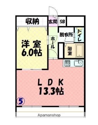 セクション103 405｜北海道旭川市一条通３丁目(賃貸マンション1LDK・4階・46.29㎡)の写真 その2