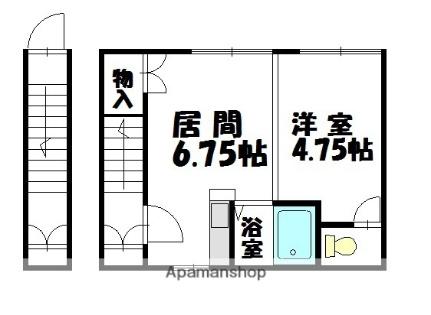 フラワーマンション ｜北海道旭川市南二条通２６丁目(賃貸アパート1DK・2階・26.32㎡)の写真 その2