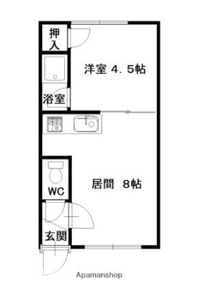 エスポワール22 ｜北海道旭川市東光二条２丁目(賃貸アパート1LDK・2階・25.92㎡)の写真 その2