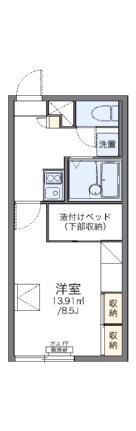 レオパレスＴＯＫＯ74 205｜北海道旭川市東光七条４丁目(賃貸アパート1K・2階・23.18㎡)の写真 その2