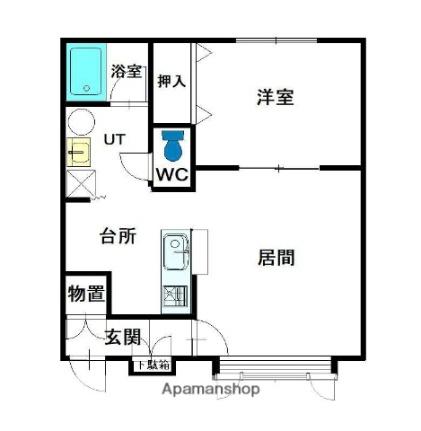 オーキッドテラスＡ ｜北海道旭川市東光二条２丁目(賃貸アパート1LDK・1階・39.65㎡)の写真 その2