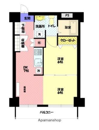 シャンノール平和通 ｜北海道旭川市五条通７丁目(賃貸マンション2DK・9階・49.40㎡)の写真 その2