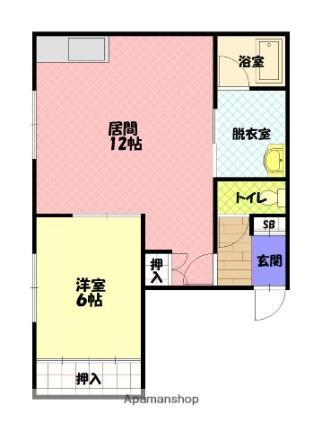 ＥＴＯコーポ ｜北海道旭川市中常盤町２丁目(賃貸アパート1LDK・2階・48.20㎡)の写真 その2