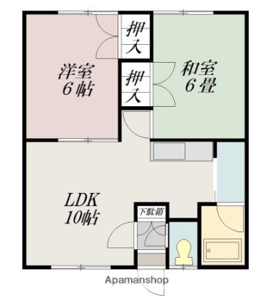 パークサイド畠 ｜北海道旭川市旭町二条１５丁目(賃貸アパート2LDK・1階・45.36㎡)の写真 その2